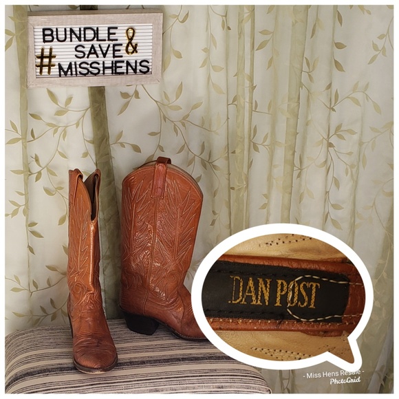 Dan Post Other - EUC DAN POST TAN BROWN MENS WESTERN COWBOY BOOTS